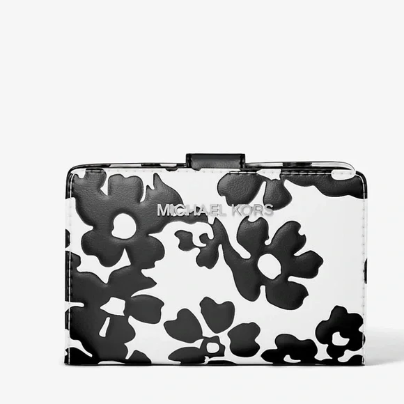 MICHAEL KORS - Jet Set Medium Floral Print Bi-Fold Wallet - Picture 5 of 5